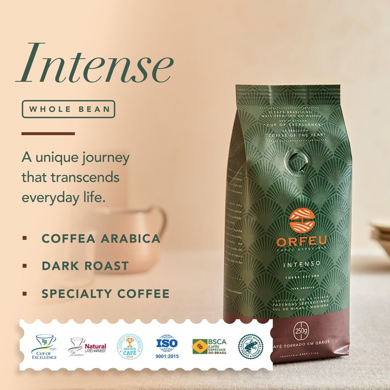 ORFEU - Special Coffee Intense - 100% Arabica Coffee, Dark