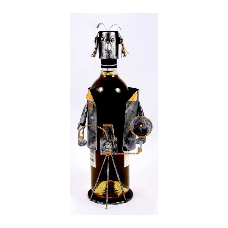 Berkeley Designs Wine Bottle Holder, Photographer, Metal Art #655834