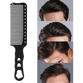 Peines para el cabello Salón profesional Peine para el cabello Resistencia a altas temperaturas Peluquería Peinado Corte Barbero Estilista Herramienta Peine de corte(negro)