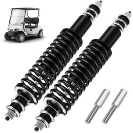 EZGO Golf Cart Front/Rear Shock Absorber Heavy Duty Coil Spring Shock Absorber Fits EZGO Medalist/TXT 1994+ Gas or Electric, OEM# 76418-G01,70928-G01,70248-G01,70324-G01,76419-G01