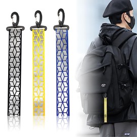 NHPY Pack of 3 reflector pendants, reflective pendants, reflector pendants, school bag reflector, running reflectors, reflector children, reflective key fob