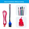 TIKSCIENCE Radio Wiring Harness Male and Female Adapter Fit for
