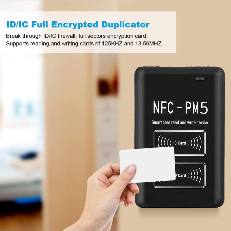 Lector de Tarjetas NFC, Duplicador, Decodificación Cifrada RFID, 125Khz/13,56 Mhz,