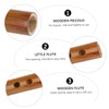 WOONEKY Traditional Wooden Piccolo Flute for Beginners Lightweight Small Woodwind