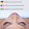CLARA COSMETICS Premium 3D Eyelashes Glam Natural Look Transparent Band