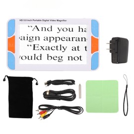 5.0in Electronic Vision Aids HD Portable Support 26 Color Modes Handheld Digital Reading Magnifier for Elderly 100‑240V US Plug