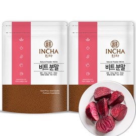 Incha 국내산 비트 가루 분말 파우더 600g (300gx2개) Domestic Beet Powder 600g (2 x 300g)