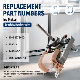 80-54378-00 Condenser Fan Motor Replacement for Uline Refrigerator