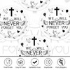 50Pcs Memorial 9" Heavy Duty Plates Funeral Celebration Plates