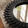 VETROVUE 24 Inch Black Boho Wall Decor Sunburst Mirror -