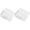 Outanaya 2pcs Transparent Acrylic Nail Art Mixing Palette for Makeup