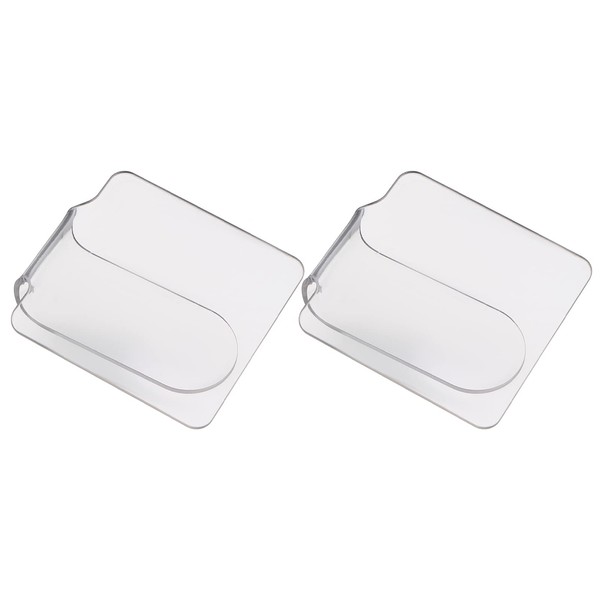 Outanaya 2pcs Transparent Acrylic Nail Art Mixing Palette for Makeup