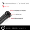 20FT 6AN 3/8" Nylon Stainless Steel Braided CPE Oil Gas