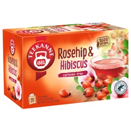 Teekanee Rosehip & Hibiscus Natural Fruit Herbal Infusion Tea 20 Teabags