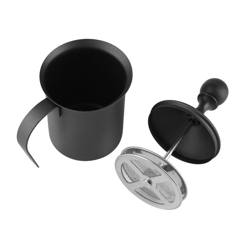 Stainless Steel Manual Double Mesh Milk Frother Foam Maker Coffee