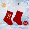 CRSTAFU Initial Christmas Stockings, 20 Inches Family Monogram Xmas Stockings,