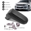Maxpeedingrods Front Driver's Side Center Console Armrest Box Black Leatherettefit