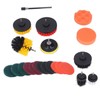 22pcs Drill Brush Attachments Set Multipurpose Power Scrubber Cleaning Kit