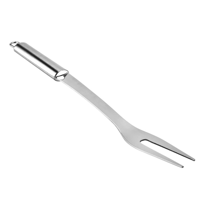 BESPORTBLE 2pcs Stainless Steel BBQ Forks Elegant Serving Forks for