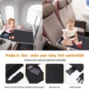 WYFCR Portable Toddler Travel Airplane Bed, Extender Aeroplane Footrest Hammock,