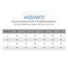 Aquarti Women's Bathrobe with Zip, Striped Pattern - l