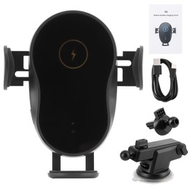 Wireless Car Charge Bracket 15W Phone Holder Fast Charging Stand Type C Interface IR Sensor