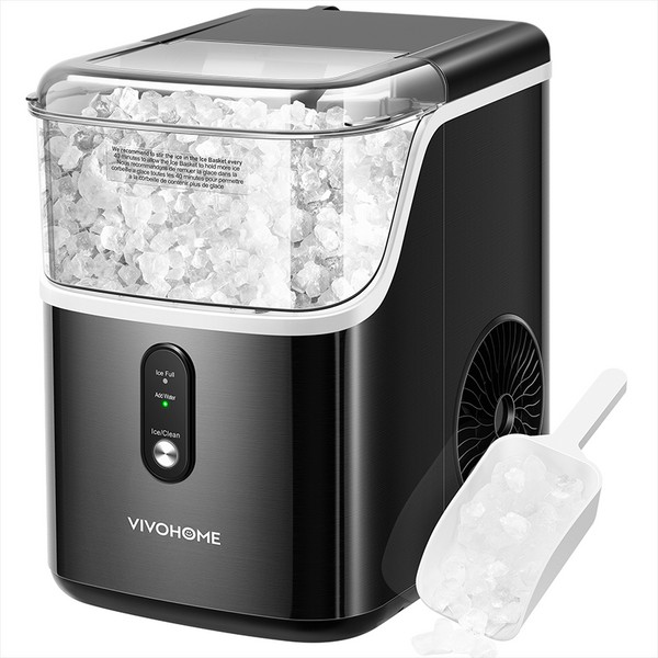 Unbranded Nugget Ice Maker Countertop Chewable Ice Machine Automatic Self-Cleaning