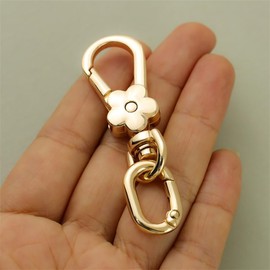 2Pcs Handbag Clasps Multi-Purpose Handle Clips Keychain Swivel Lobster Metal Clasps Snap Hooks for Backpack Strap Accessories (Gold)