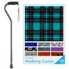 NOVA Designer Walking Cane with Offset Handle, Lightweight Adjustable Walking