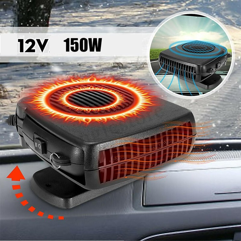 Baceyong 2 in1 Portable 150W Auto Heating Cooling Fan Defroster