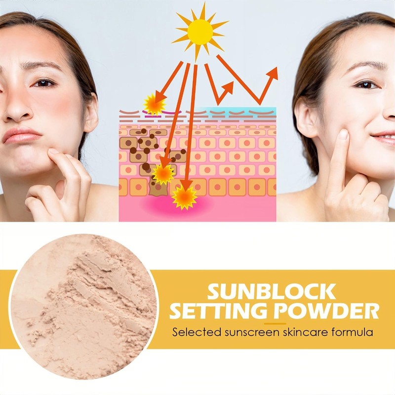Mineral Protection Sunscreen Powder Spf 30,Powder Scalp Sunscreen,P/owder Face Scalp