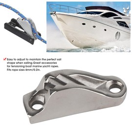 Rope Cleat, Boat Clam Cleat Rope Line Clamp Jam Grip Boat Hardware Parts Sailing Kayak Marine Accessories