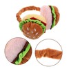 OATIPHO Cute Hamburger Cartoon Ear Warmers Foldable Thermal Earmuffs Fluffy