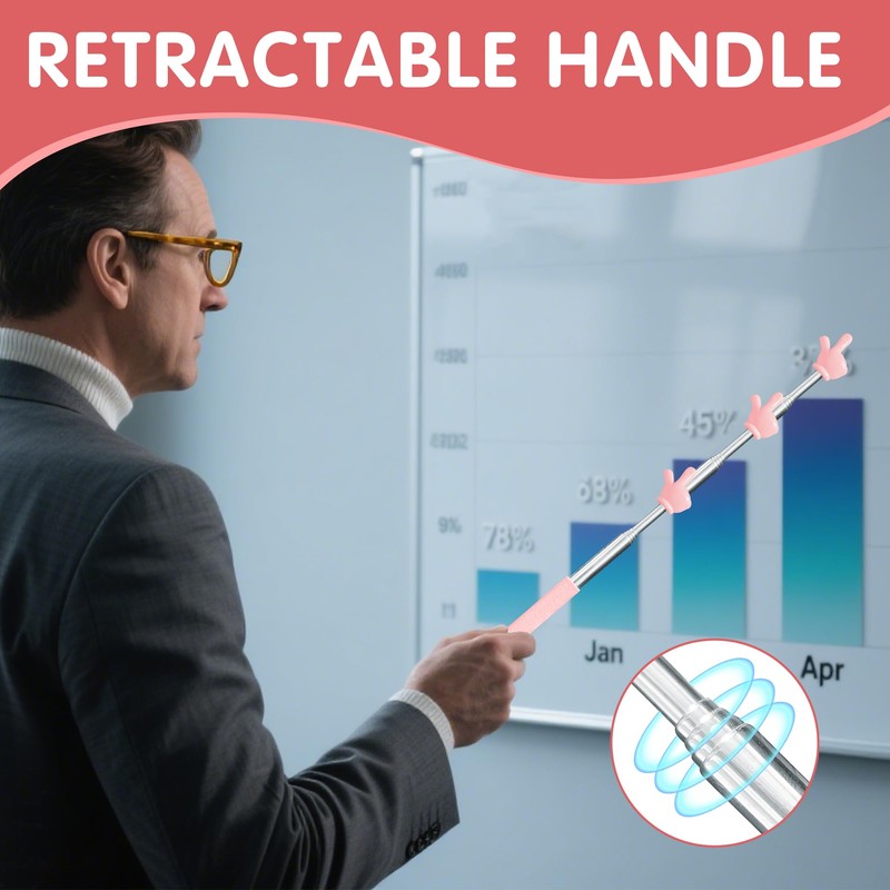 3Pcs Pointer Stick for Classroom, Pointer Finger Stick, Conference Guide