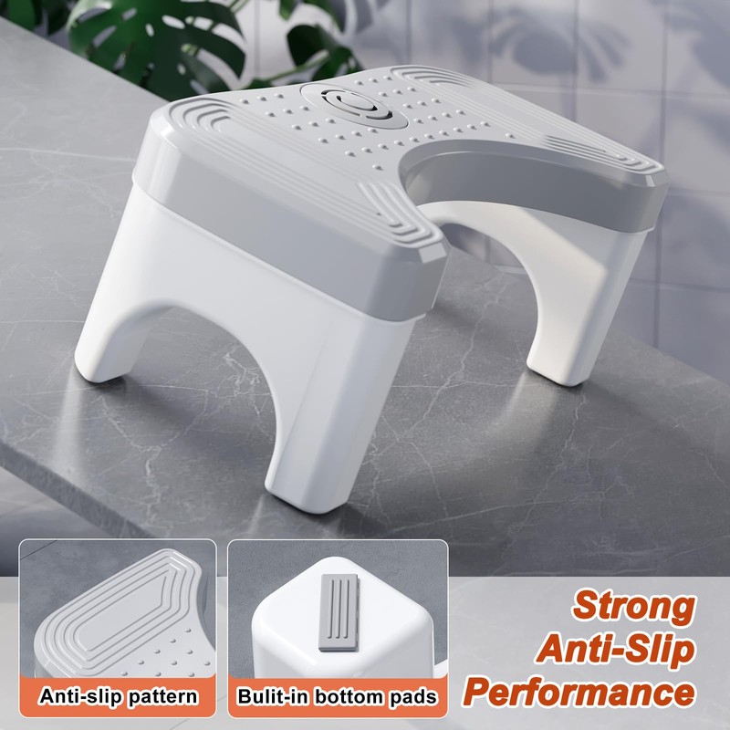 Recximi Toilet Stool Squat Adult, Pooping Foot Stool for Adults,
