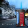 Colibri Daytona Windproof Butane Torch Lighter: Adjustable Flame, Refillable Single-Jet