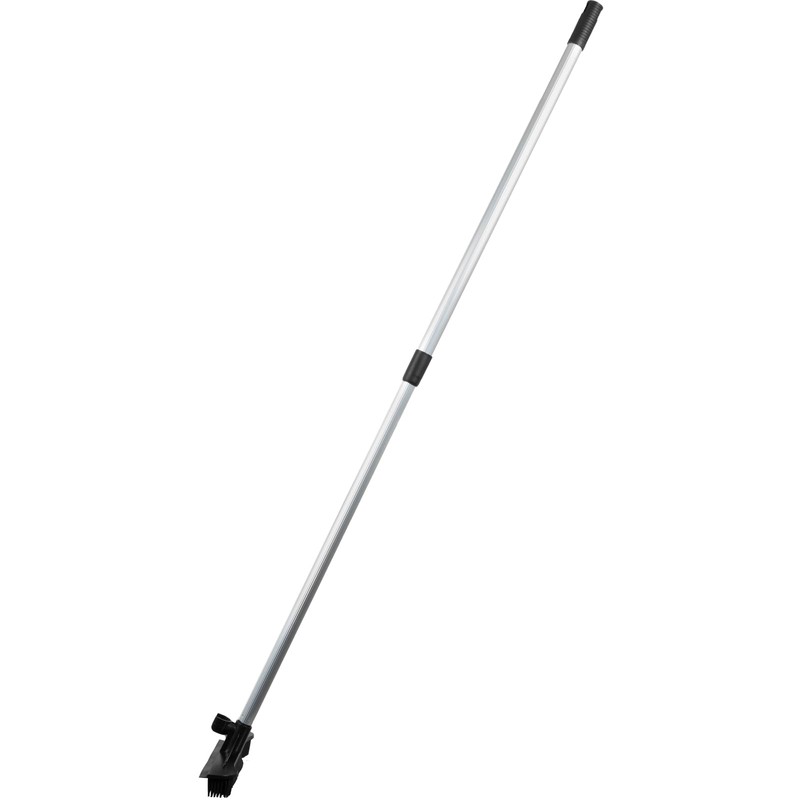 ForPro Extendable Salon Broom, Non-Scratch Rubber Bristles, Aluminum Handle Adjustable
