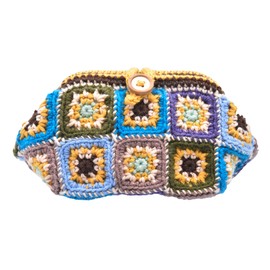 NASKA Amimono Kit, Mosaic Mosaic Motif Wire Pouch (Uses 25 Gazal Cotton), Design Elta Design (Hiroko Takeda) HT-30