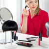 FOMIYES Adjustable Height Wig Stand, Metal Hat Display Stand, Portable
