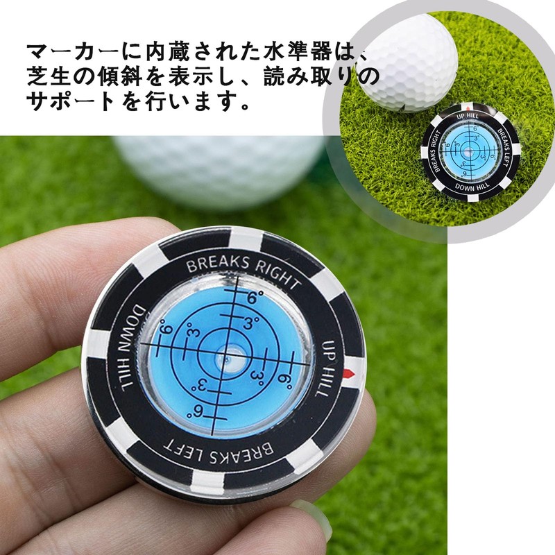LOYELEY Golf Marker Level Magnet Golf Equipment for Putter Practice