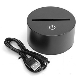3D LED Lamp Bases for 3D Illusion Night Light,7 Colors Touch Switch Replacement Base for 3D Table Desk Lamps