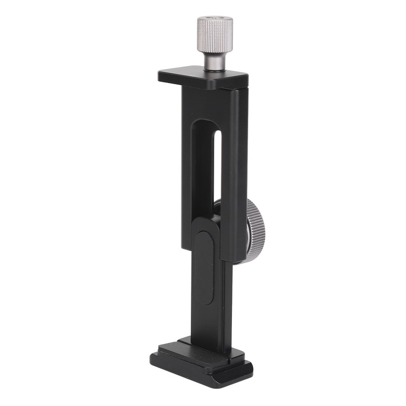 Phone Tripod Mount with Cold Shoe 1/4in Screw Hole Expandable