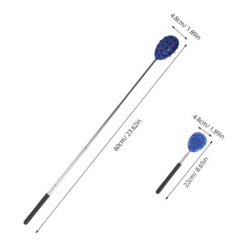 minkissy Extendable Back Scratcher With Retractable Design Stainless Steel Itch Relief And Neck Massage Tool For Men And Women Blue