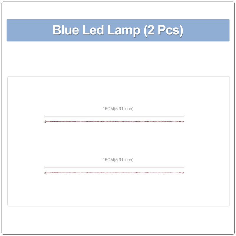 Light Up Your Bricks- 2 Pieces X Blue 15 cm