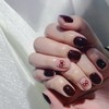 COSMOO 15ml Dark Red Quick Dry Nail Polish, Brown Red