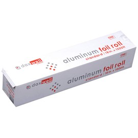 Daxwell Aluminum Foil Roll, Standard, 18" x 1000 Ft, J10003335, Silver