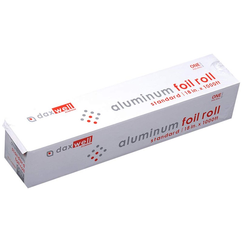 Daxwell Aluminum Foil Roll, Standard, 18" x 1000 Ft, J10003335,