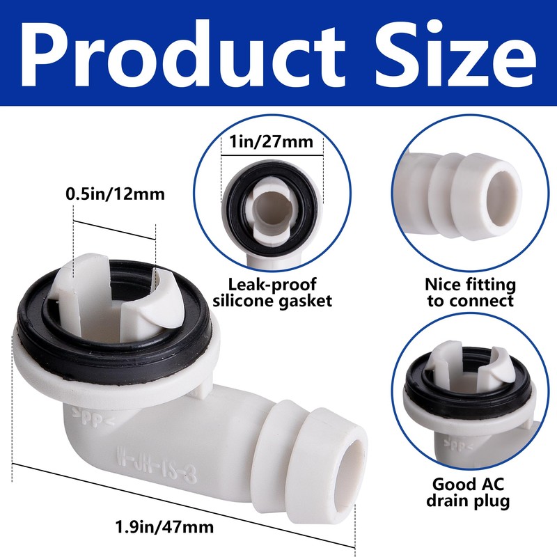 2 Pack Air Conditioner Drain Hose- 3 Ft Portable Leakproof