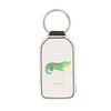 Mr. & Mrs. Panda Rectangular Keyring Crocodile, White