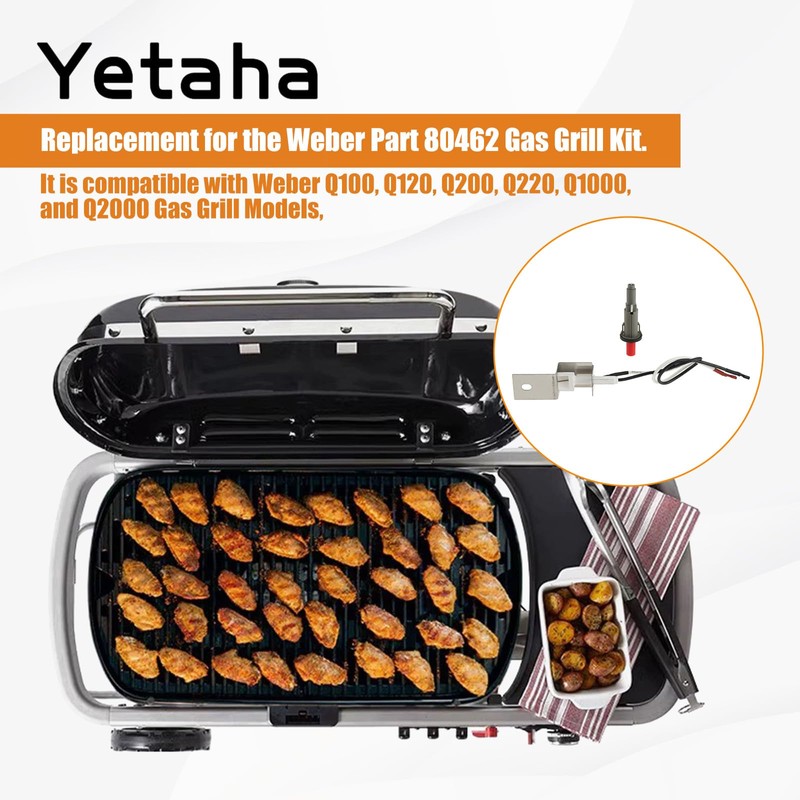 Yetaha Piezo Igniter Assembly Replacement Kit, Gas Grill Ignitor Push